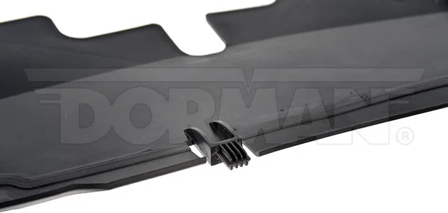620-341 – DORMAN Radiator Air Deflector, OE Replacement Upper Plastic Black Bolt-On - view 2